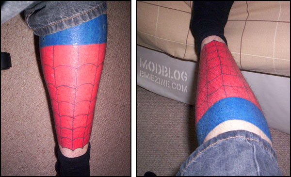Weird Marvel Collectibles # 15- Spider-Tattoo - Spider Man Crawlspace