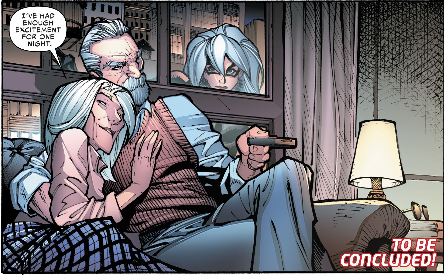 ...but my gut is telling me that Black Cat robbing Aunt May and... 