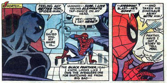 Panel(s) of the Day #8 (Special Guest Star: Black Panther!) - Spider Man  Crawlspace